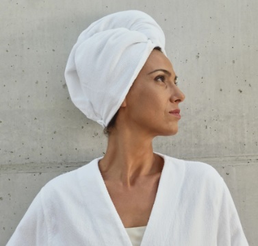 SPA HAIR TOWEL juuste kuivatamise rätik, 100% puuvill, 1 suurus_ 68x25cm ja 4 värvi. Hind 59 € (km-ga)